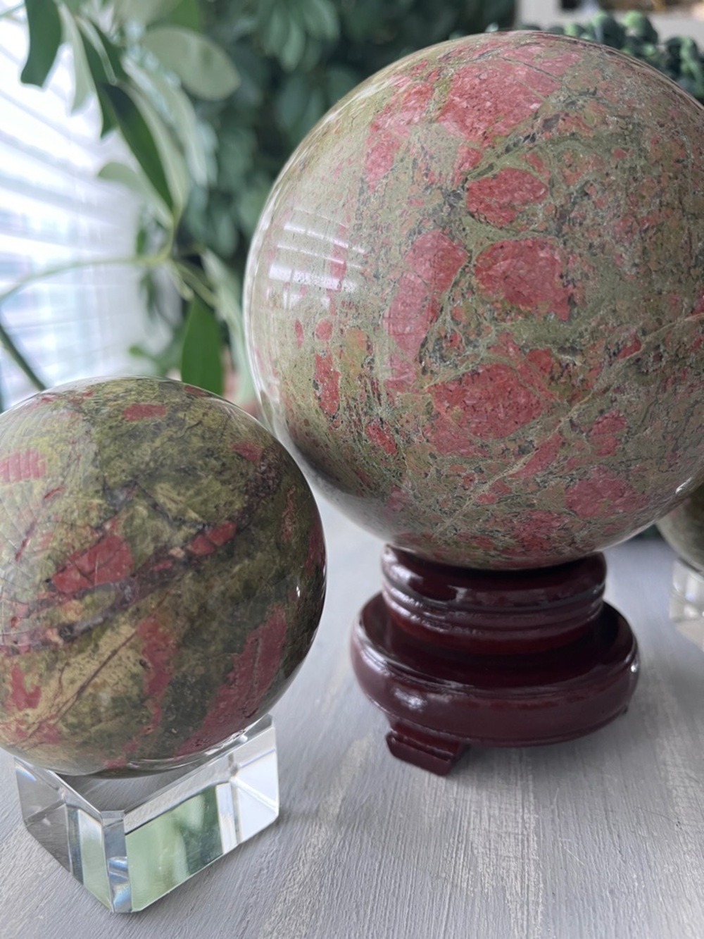 Unakite sphere - Picture 4 of 5